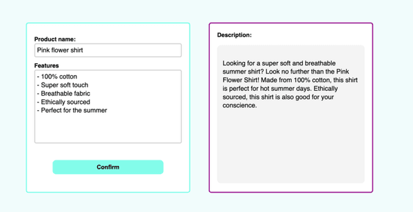 Moli-R technical demo UI